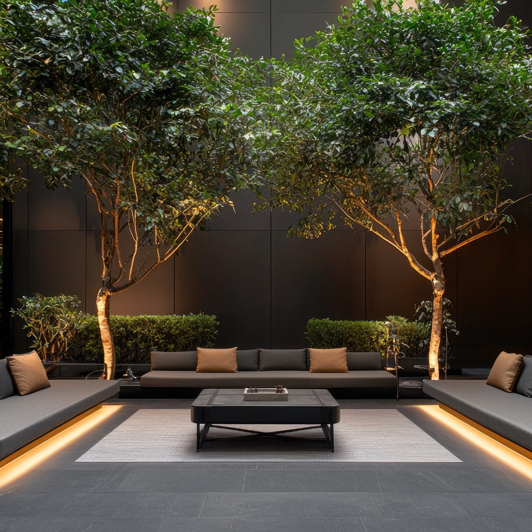 Serene bedroom furniture with soft textures